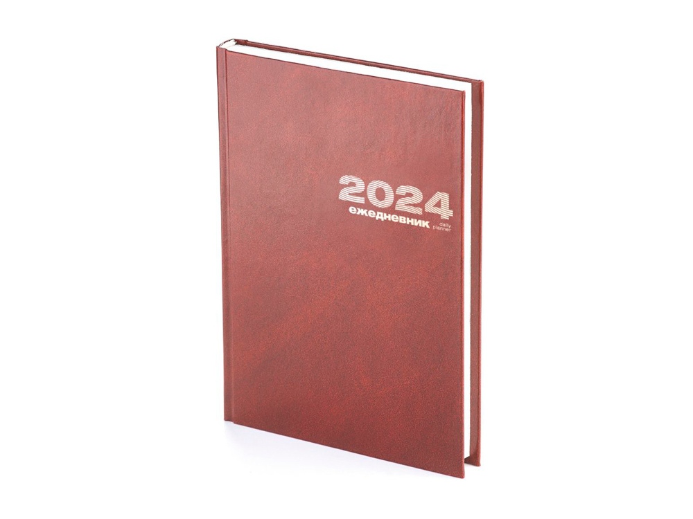 Ежедневник А5 датированный Бумвинил 2025, коричневый